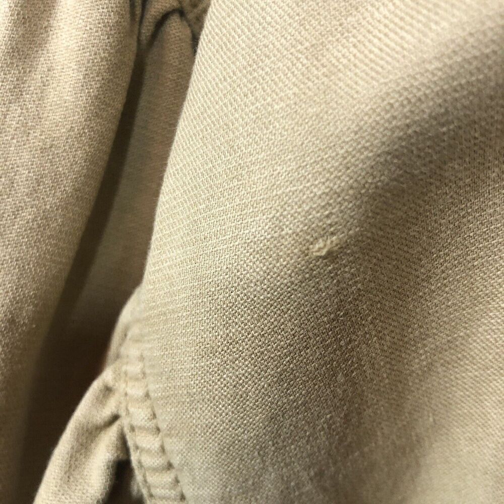 Free People Jacket Womens‎ Size M Tan Fawn Poet Puff Sleeve Utility Bomber Coat - Picture 13 of 14